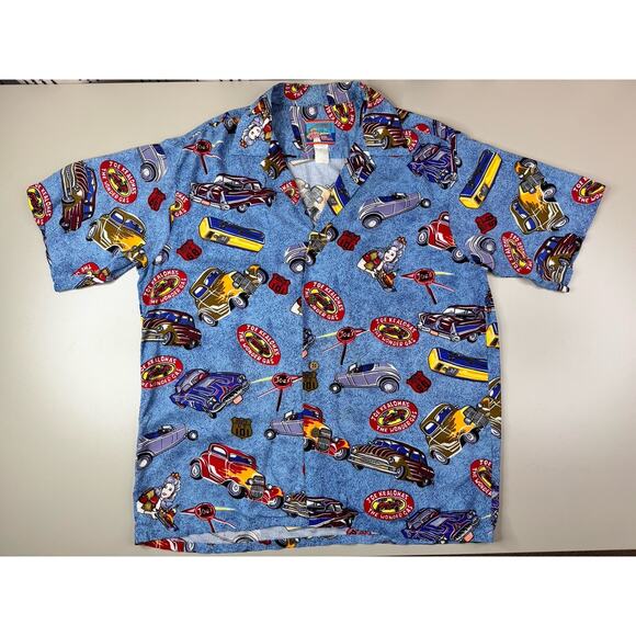VTG Reyn Spooner Joe Kealoha's Hawaiian Shirt Mens M Tiki Aloha Hotrod Gasser - Picture 6 of 10